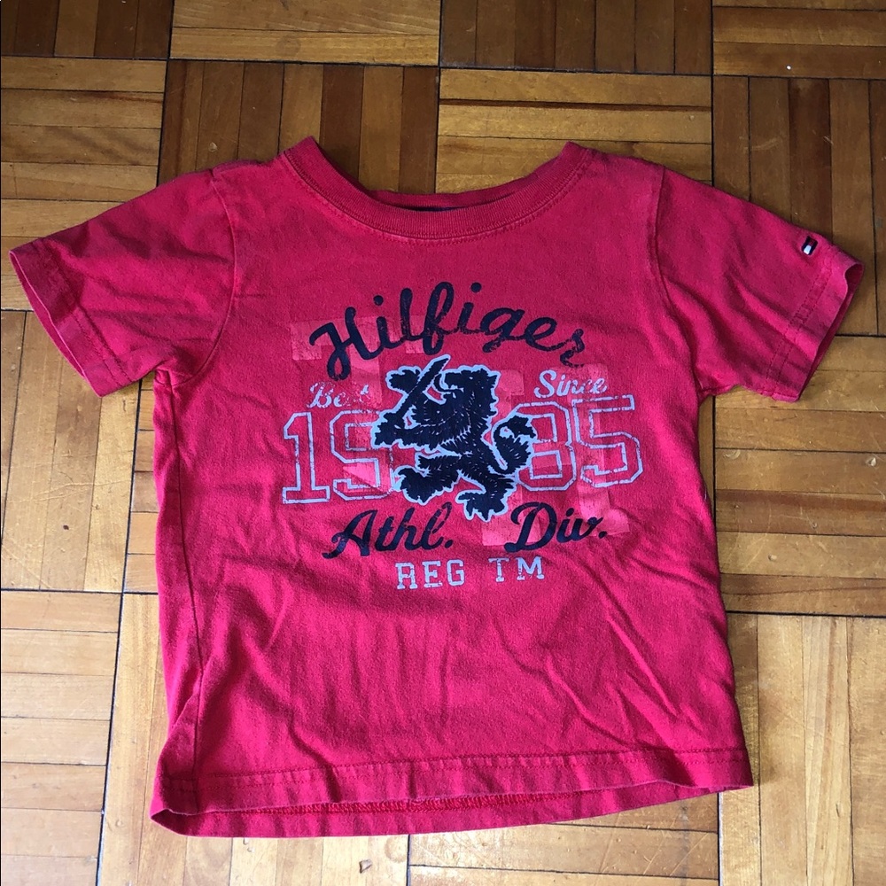 Tommy Hilfiger Red Graphic Tee for Kids
